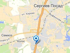 Сергиев посад карта московское шоссе